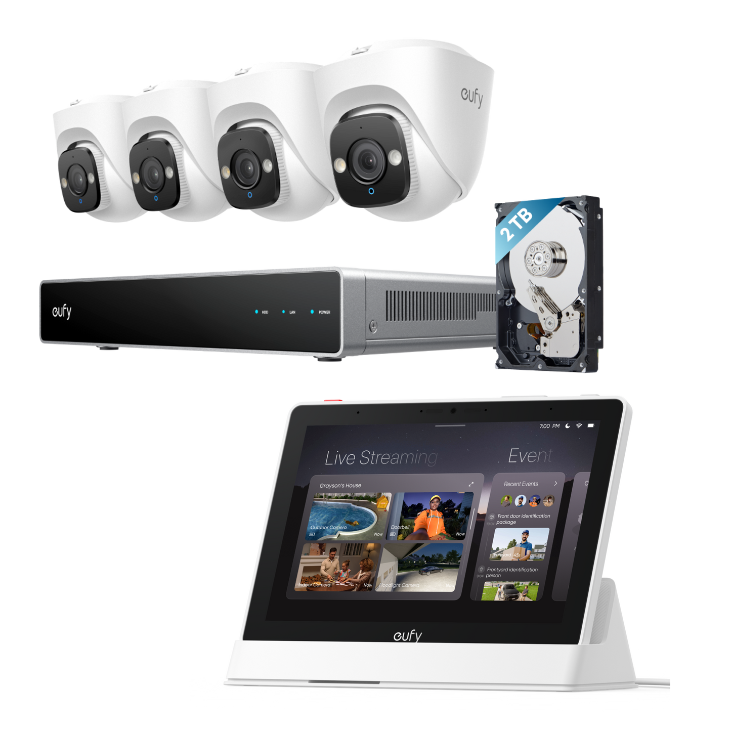 eufy PoE NVR Security System E41 + Smart Display E10
