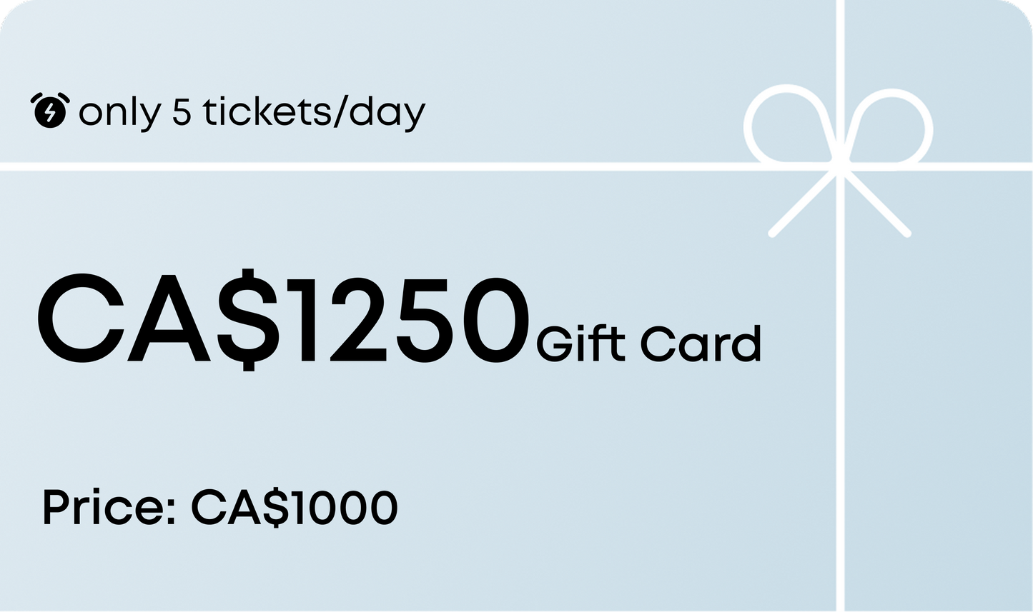 GIFTCARD (CA$1250)