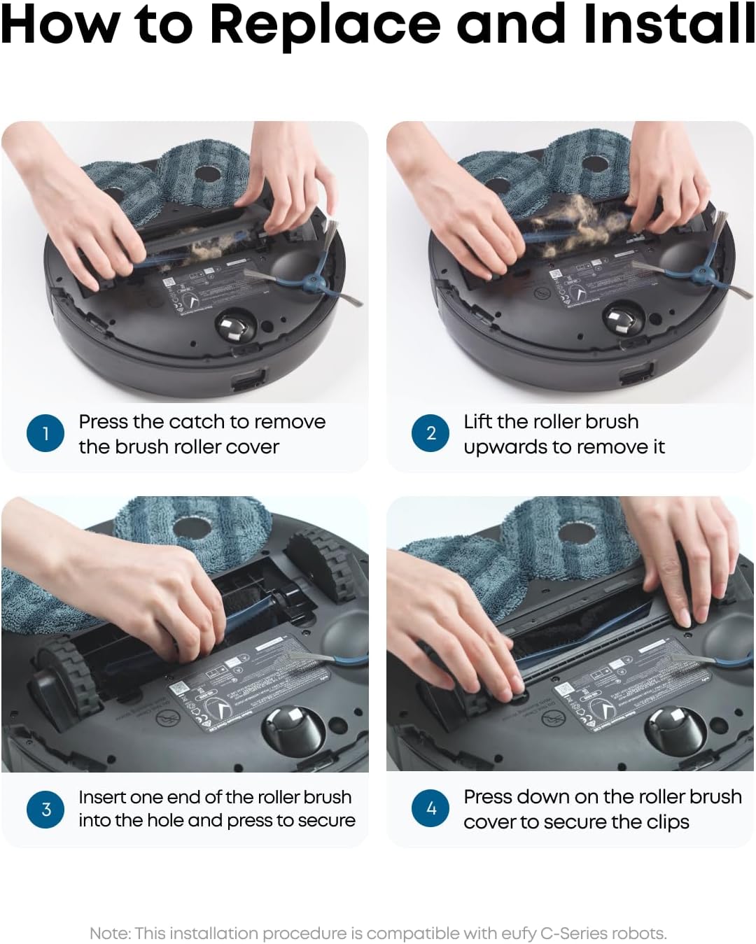 eufy Replacement Rolling Brush Compatible C10