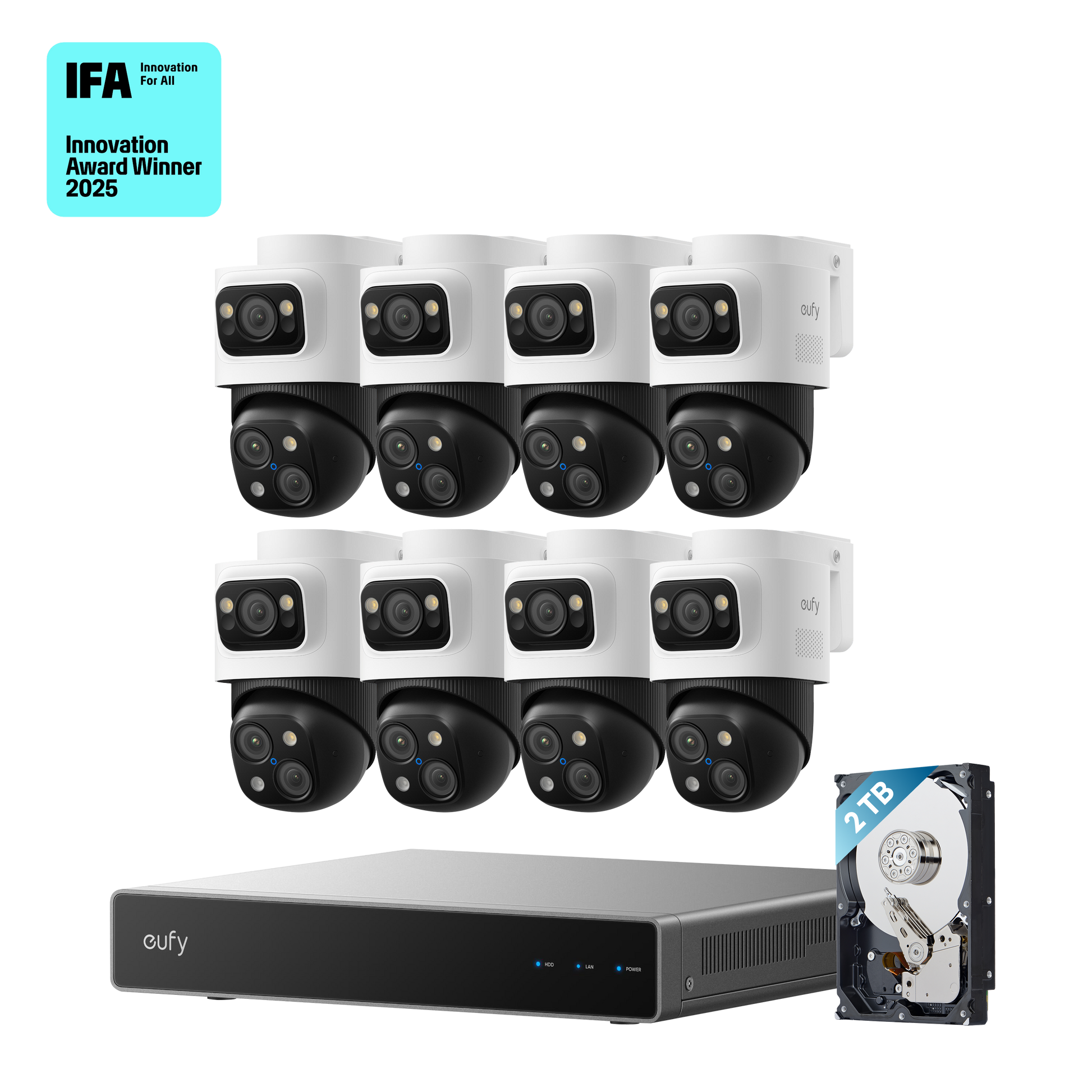 eufy PoE NVR Security System S4 Max Bundle | 8 Cameras Included