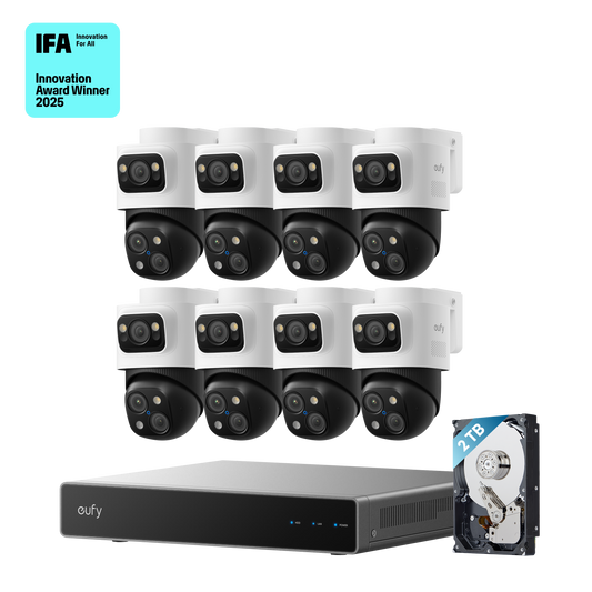 eufy PoE NVR Security System S4 Max Bundle | 8 Cameras Included