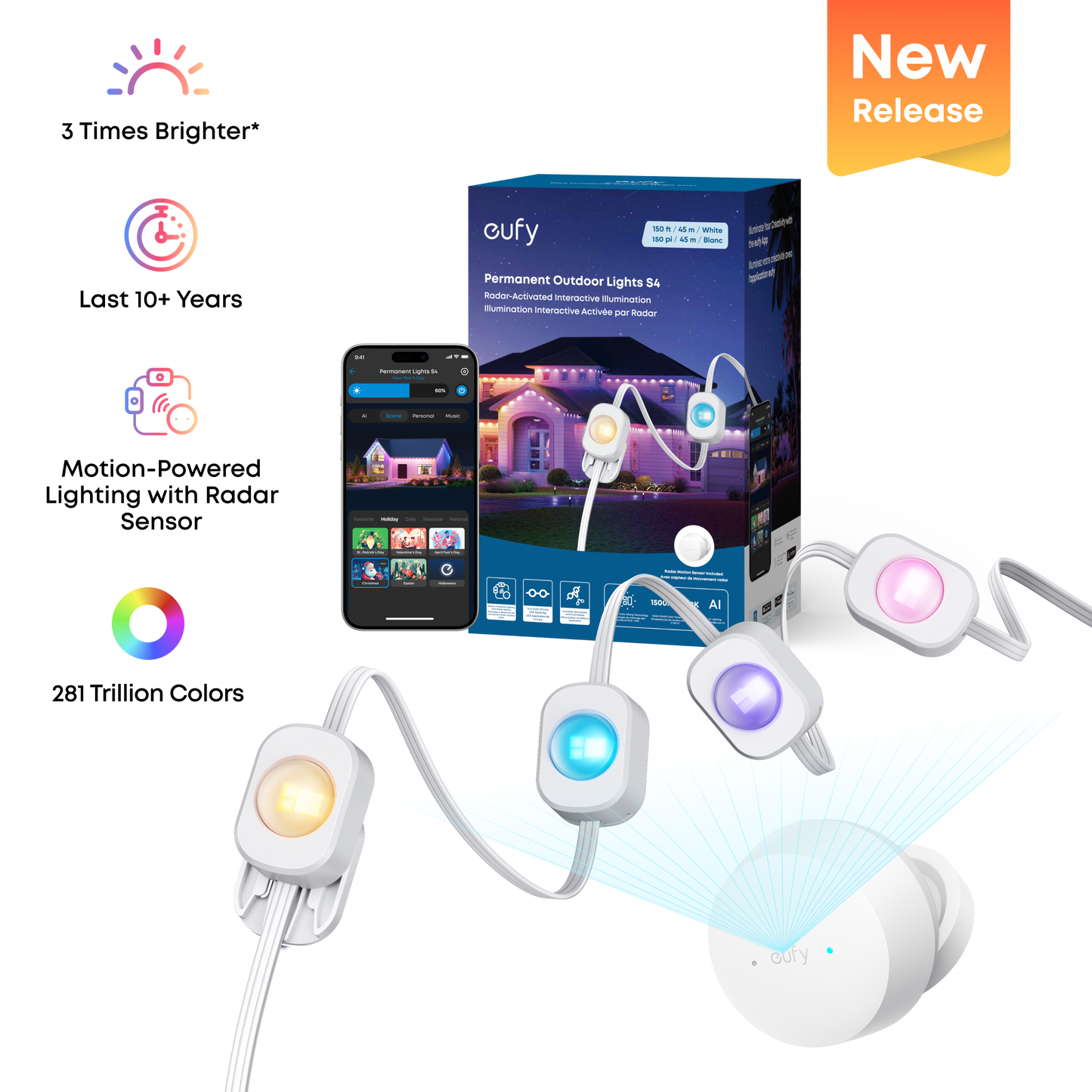 eufy Permanent Outdoor Lights S4 150ft