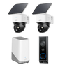 SoloCam S340 (2 pack) + Video Doorbell E340 +HomeBase S380