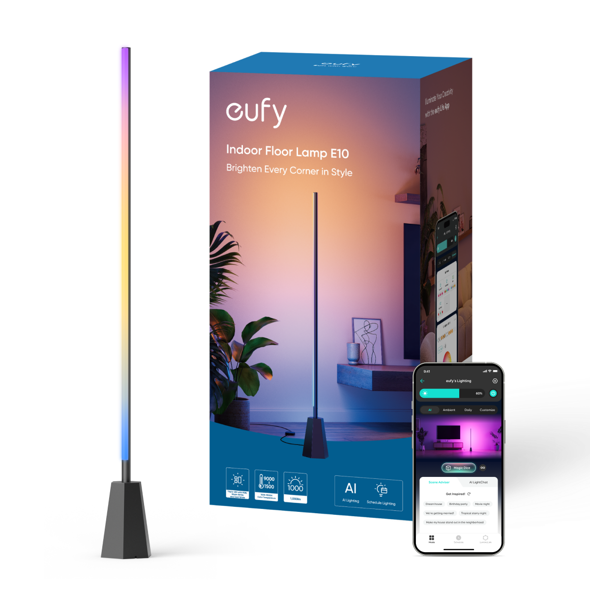 eufy Indoor Floor Lamp E10 Smart Lighting