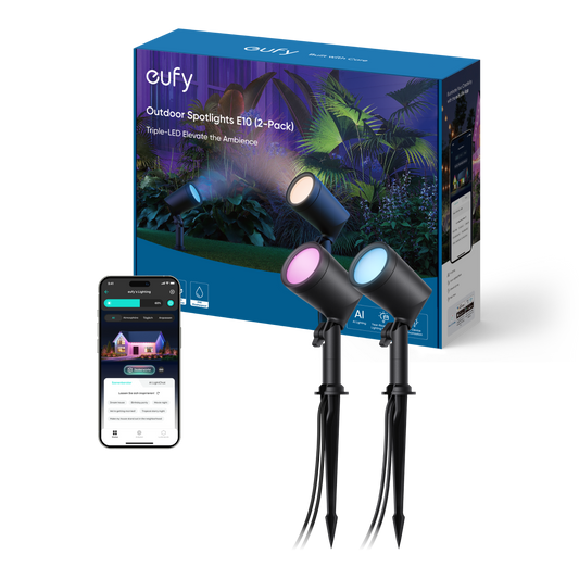 eufy Outdoor Spotlights E10（2pack） Smart Lighting
