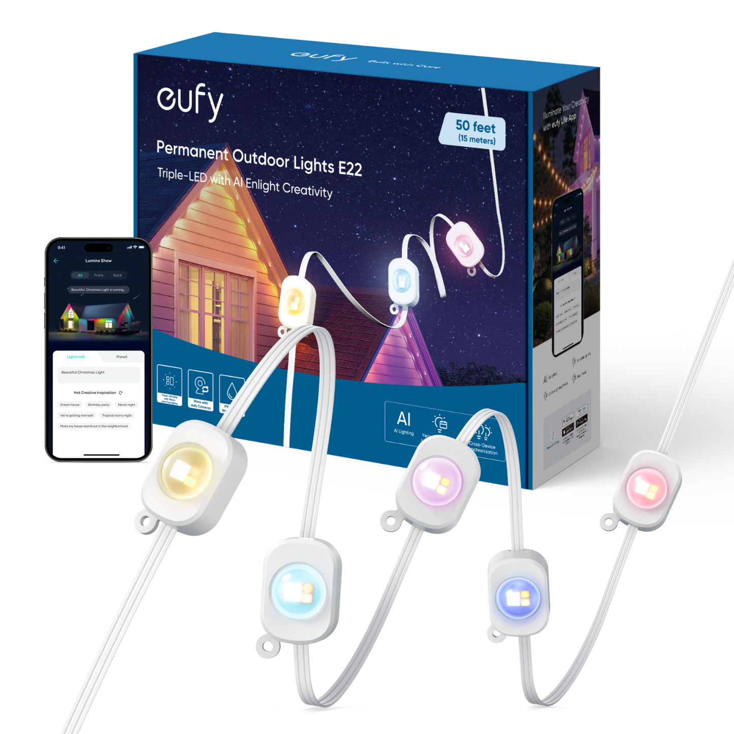 eufy Permanent Outdoor Lights E22 (50ft)
