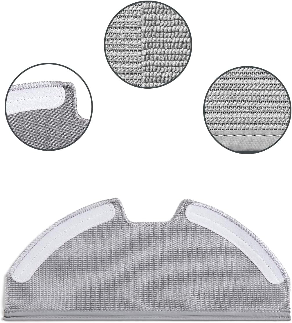 2-Pack Vacuum Mop Replacement Pads, Compatible with eufy X8 Pro Series Robot Vacuums, Washable and Reusable Soft Mopping Pad Parts Accessories