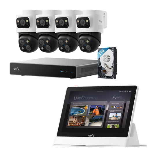 eufy PoE NVR Security System S4 Max + Smart Display E10
