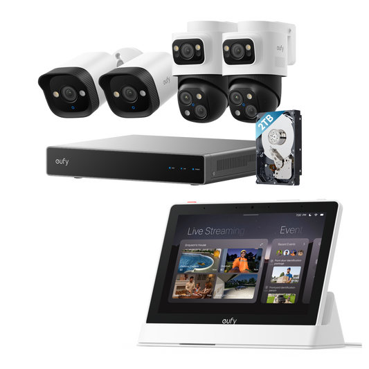 eufy PoE NVR Security System S4 + Smart Display E10