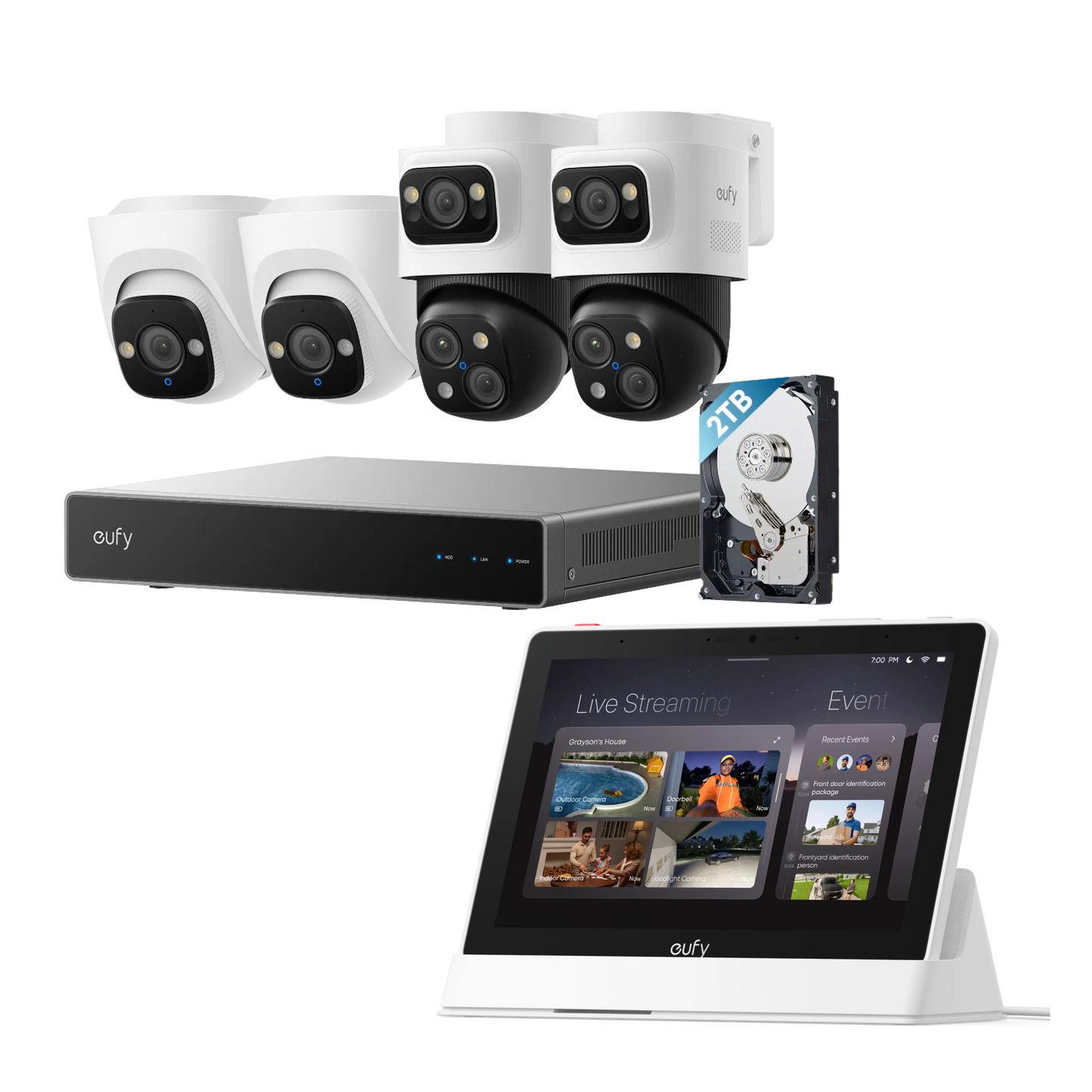 eufy PoE NVR Security System S4 + Smart Display E10