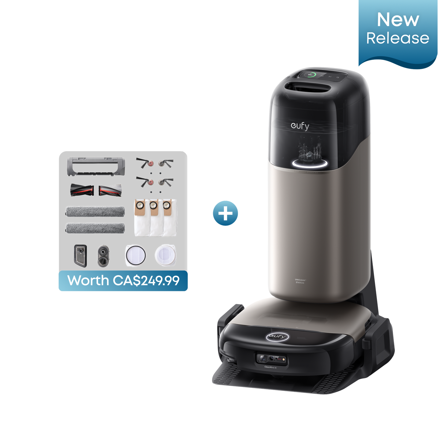 eufy Robot Vacuum Omni S2 + Accessory Kit