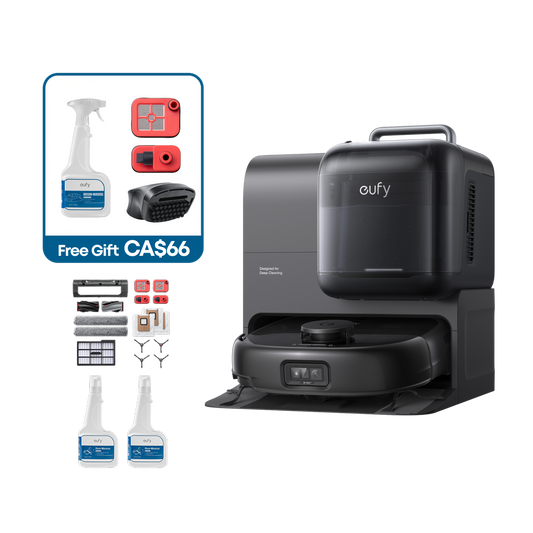 eufy Robot Vacuum Omni E28 + Accessories Package + Floor Cleaner*2
