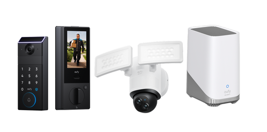 eufy FamiLock S3 Max + Floodlight Camera E340 + HomeBase S380