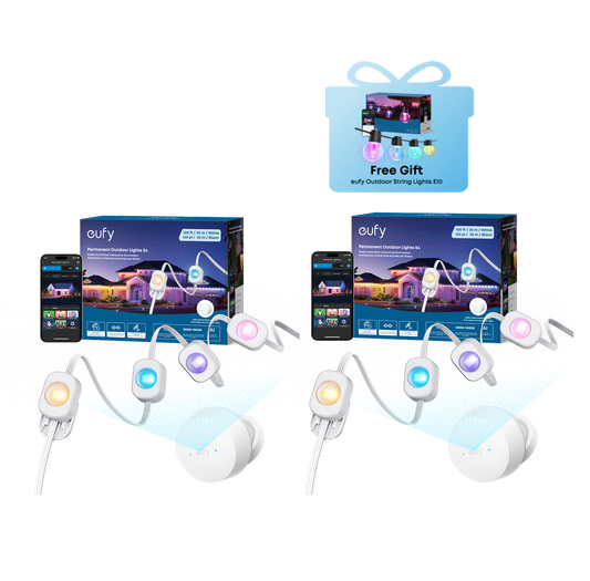 eufy Permanent Outdoor Lights S4 (200ft with 144 LED Lights) with Dual Radars