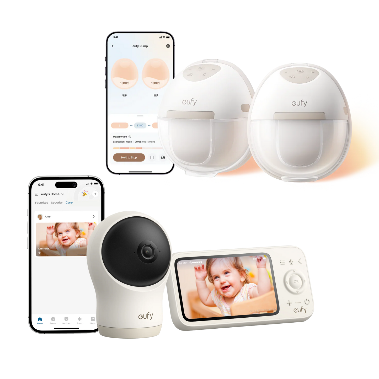 eufy Breast Pump E20+ Baby Monitor C10