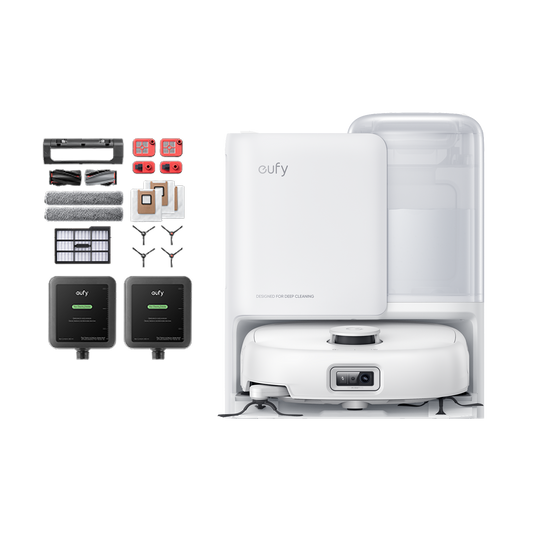 eufy Robot Vacuum Omni E25 White + Accessories Package + Cleaning Solution*2