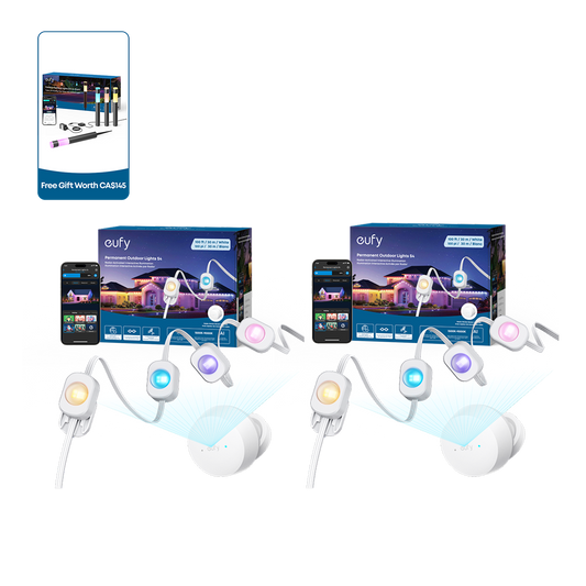 eufy Permanent Outdoor Lights S4 (200ft with 144 LED Lights) with Dual Radars