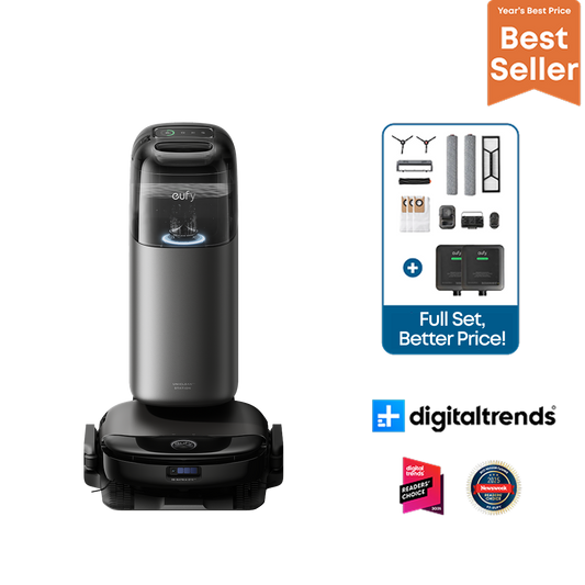 eufy Robot Vacuum Omni S1 Pro + Replacement Kits + 2 Floor washing bottles