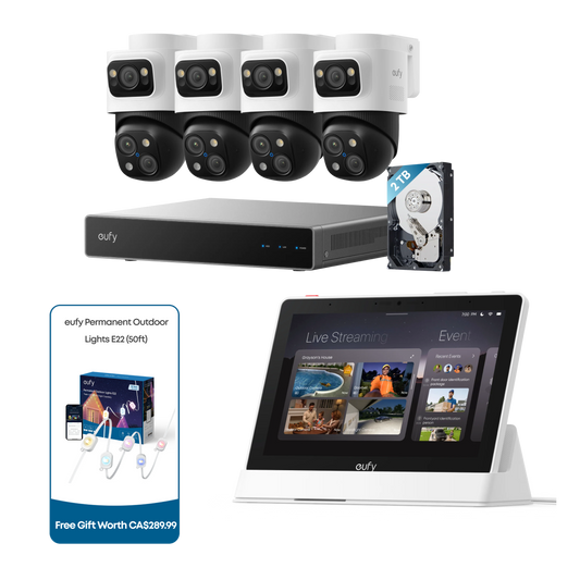 eufy PoE NVR Security System S4 Max + Smart Display E10