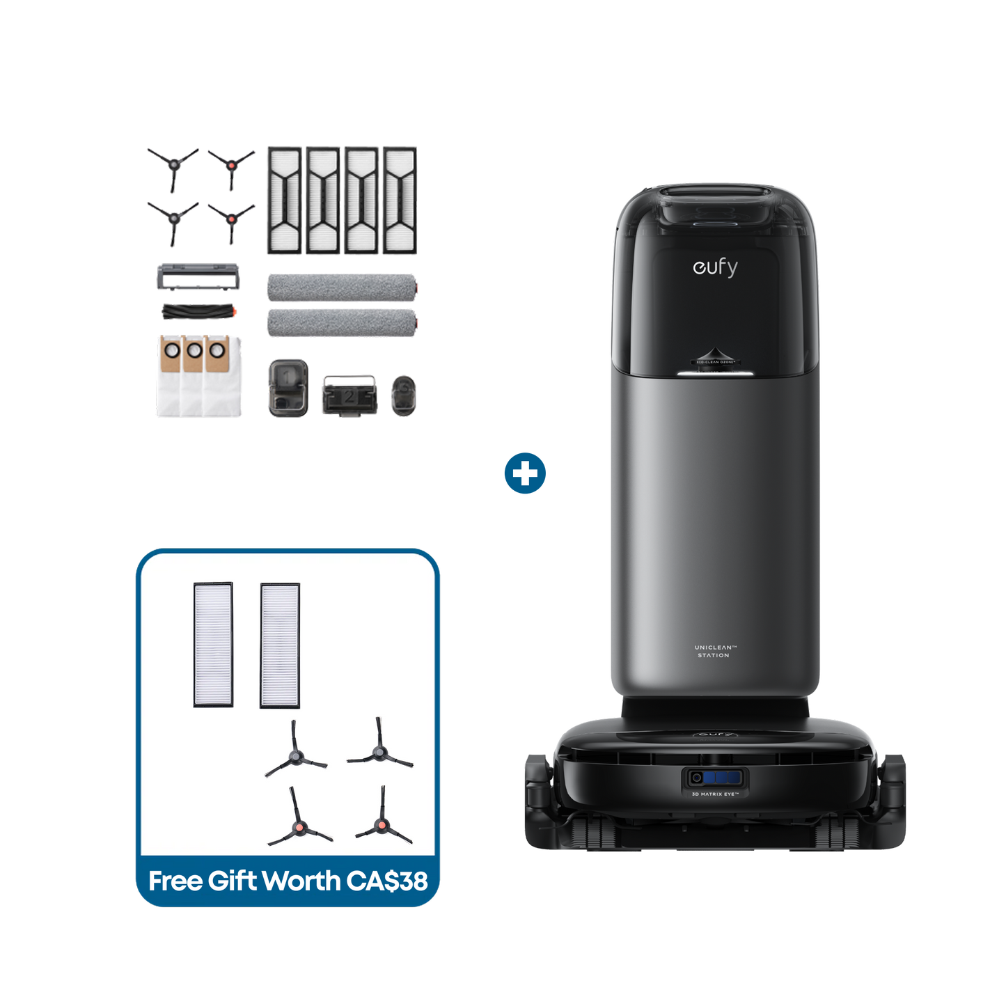 eufy Robot Vacuum Omni S1 Pro + Replacement Kits