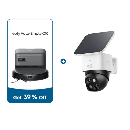 eufy Auto-Empty C10 + eufy SoloCam S340