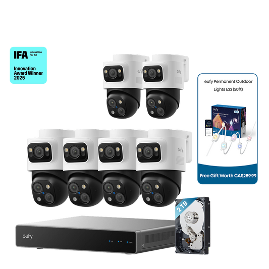 eufy PoE NVR Security System S4 Max + 2 PoE Cam S4 Add-Ons