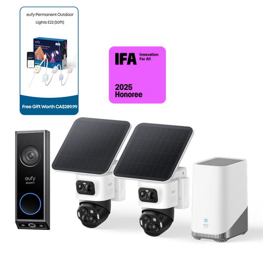 eufyCam S4 2-Cam Kit + Video Doorbell E340