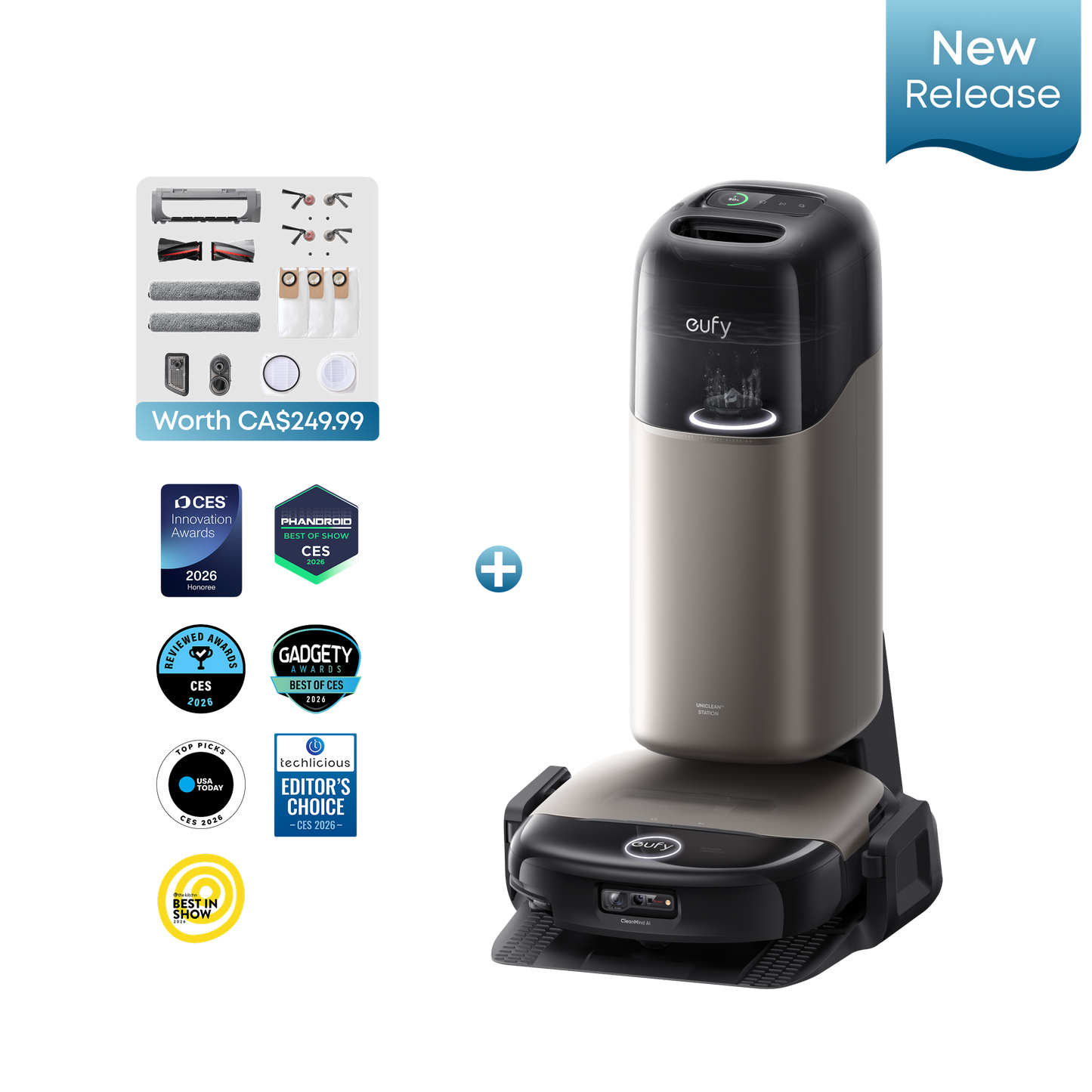 eufy Robot Vacuum Omni S2 + Accessory Kit