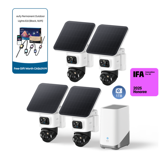 eufyCam S4 4-Cam Kit + 1 TB Hard Drive