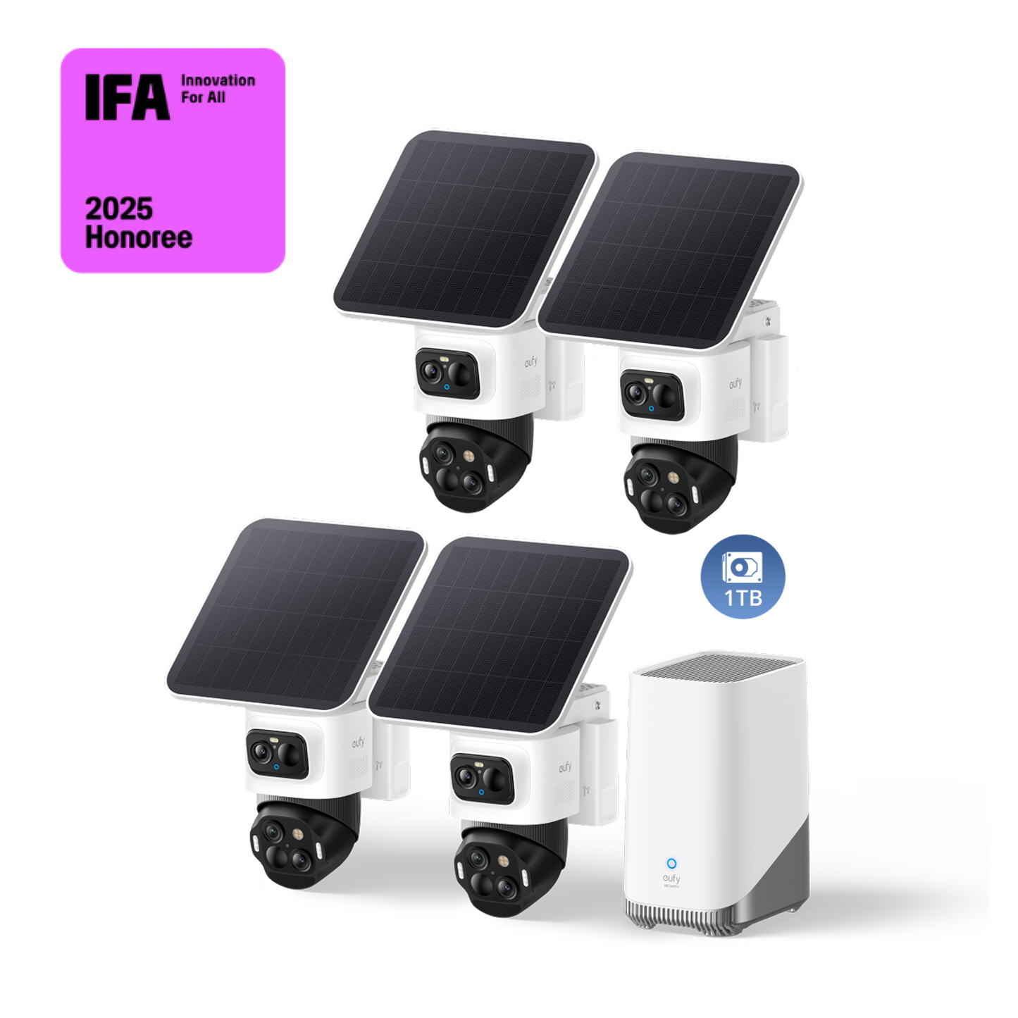 eufyCam S4 4-Cam Kit + 1 TB Hard Drive