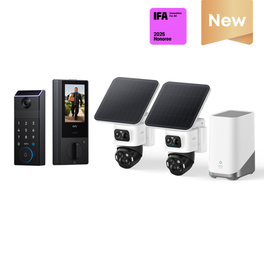 eufyCam S4 2-Cam Kit + eufy FamiLock S3 Max
