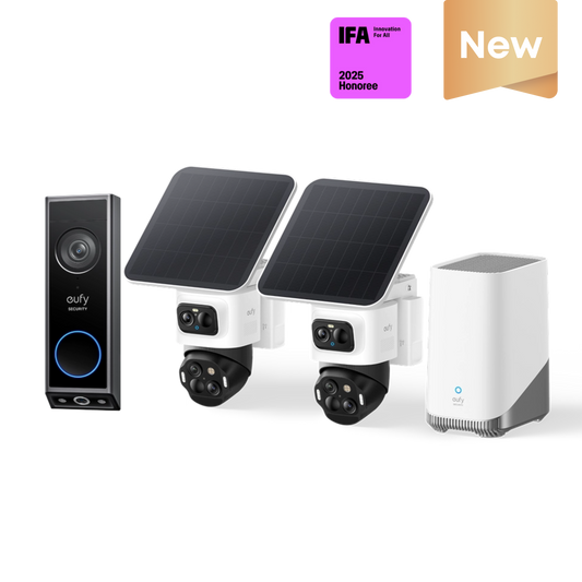 eufyCam S4 2-Cam Kit + Video Doorbell E340