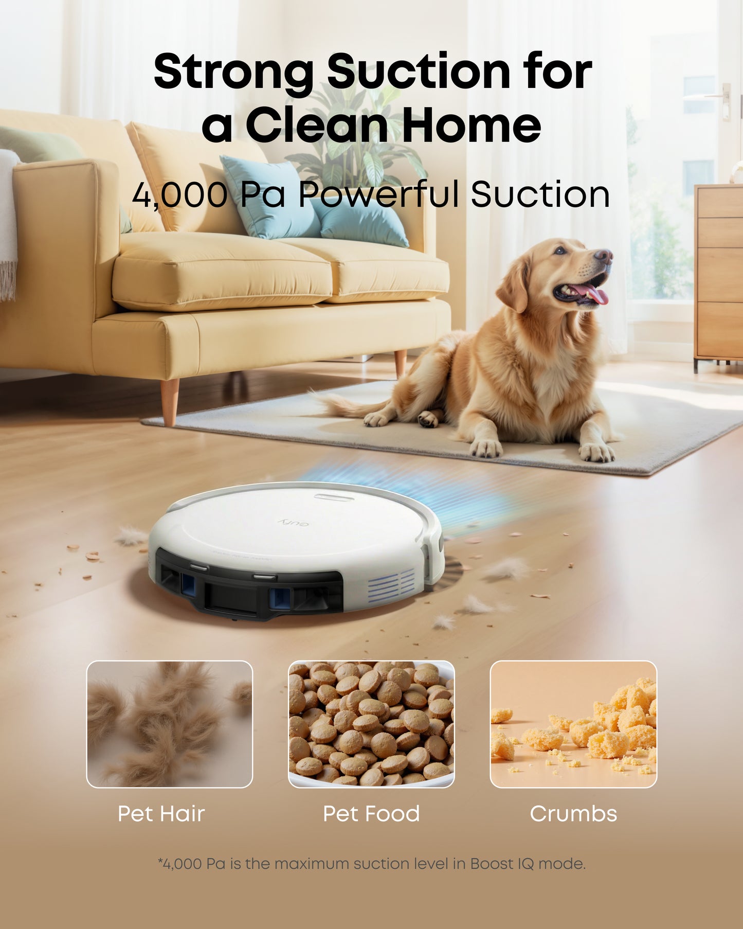 eufy Robot Vacuum C10 White with Self Empty Station