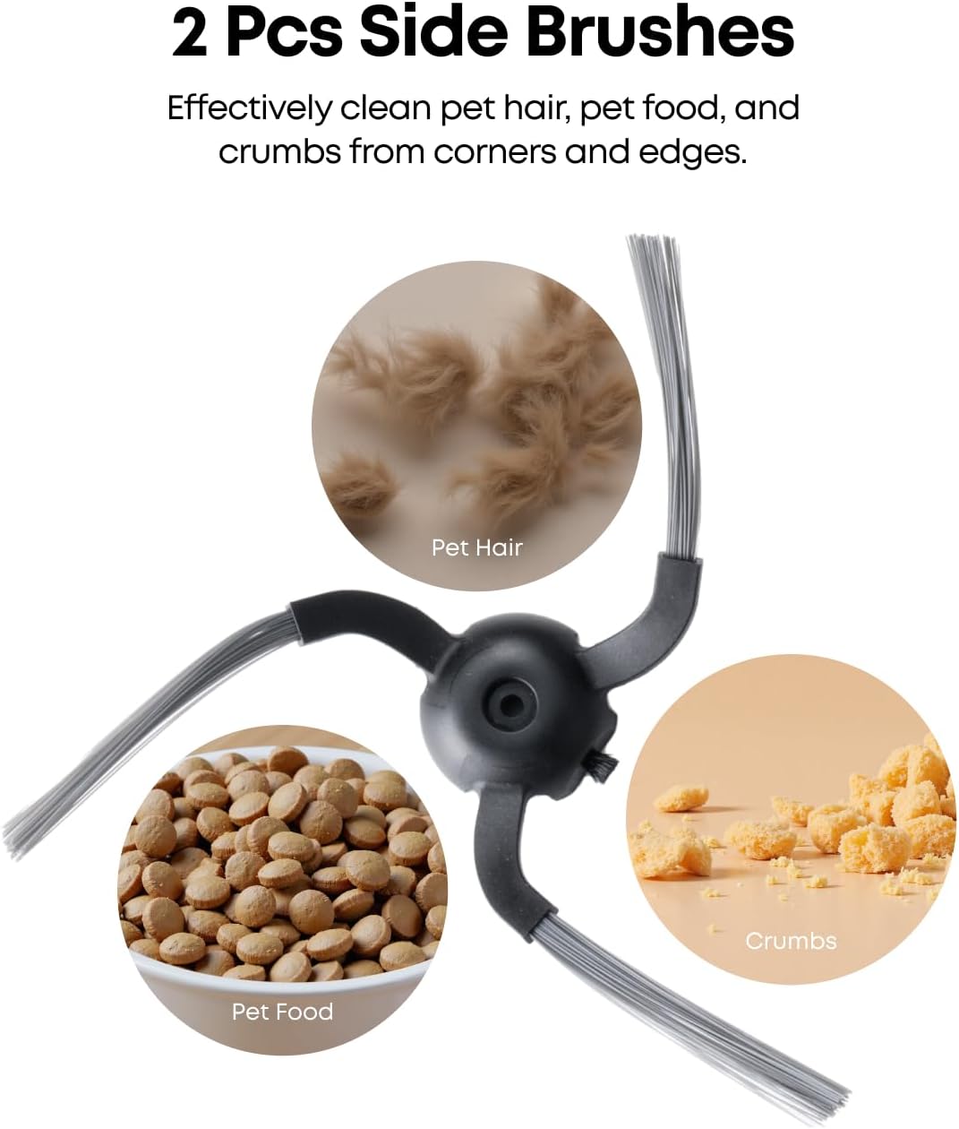 eufy Replacement Side Brushes (6 Pieces) for Robot Vacuum Self-Empty C10