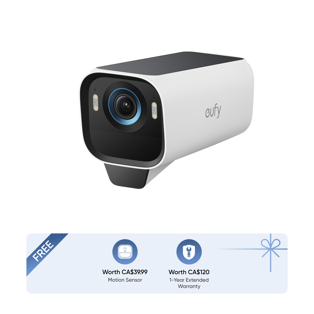 eufyCam S3 Pro Add on Camera + Motion Sensor + 1-Year Extended Warranty