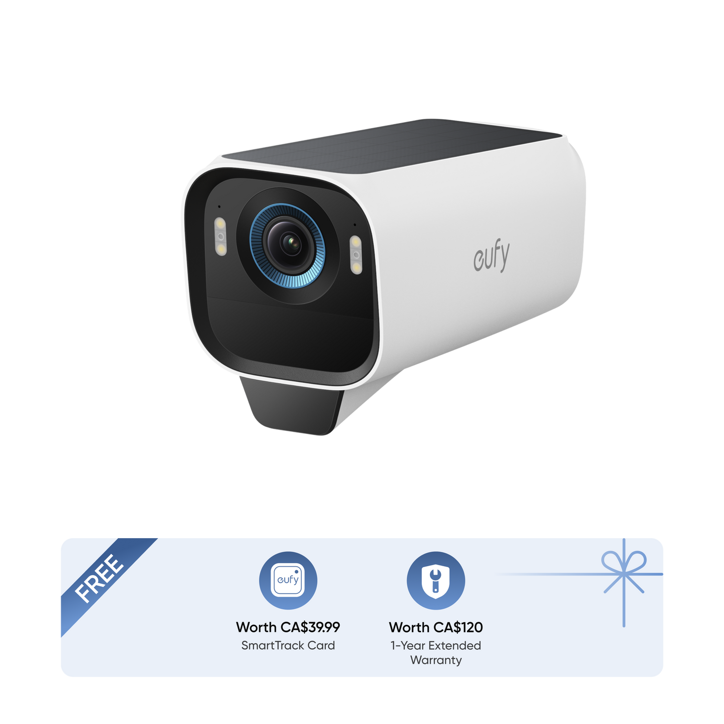 eufyCam S3 Pro Add on Camera + SmartTrack Card + 1-Year Extended Warranty