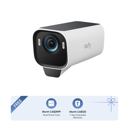 eufyCam S3 Pro Add on Camera + SmartTrack Card + 1-Year Extended Warranty