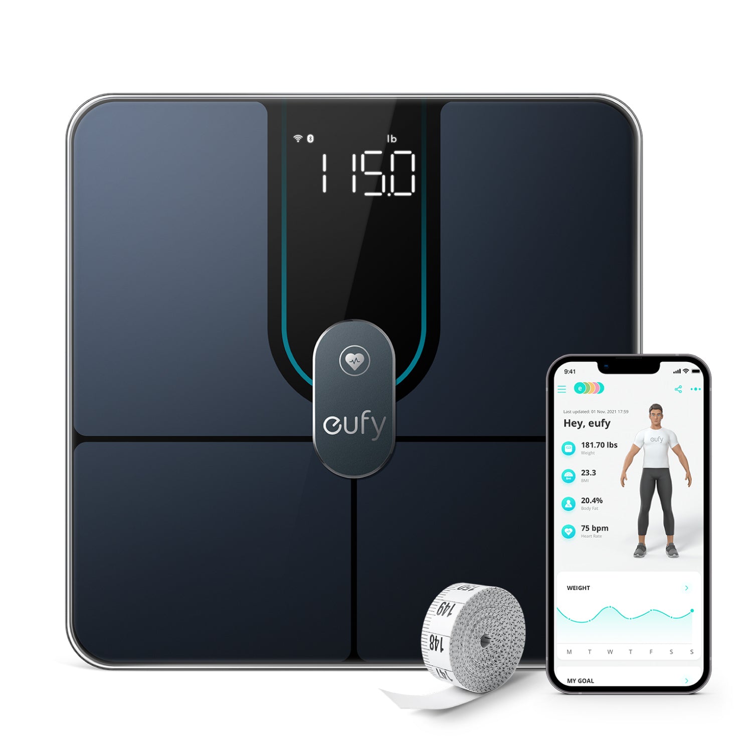 完璧 健康管理・計測計 Eufy by anker Smart Scale P2 Pro 健康管理 